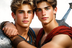 Hot & Sexy Male Warriors in Love