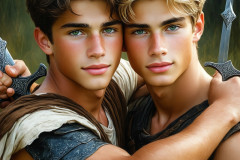 Hot & Sexy Male Warriors in Love