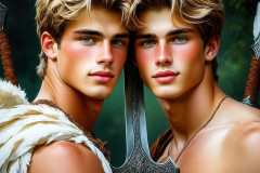 Hot & Sexy Male Warriors in Love