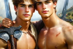 Hot & Sexy Male Warriors in Love