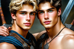 Hot & Sexy Male Warriors in Love