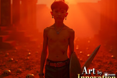 Young Male Angels Earning their Wings