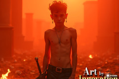 Young Male Angels Earning their Wings