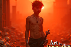 Young Male Angels Earning their Wings