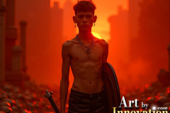 Young Male Angels Earning their Wings