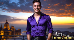 The Beautiful & Handsome Men of the Golden City,is a collection of AI generated images of sexy,glamorous,handsome guys in the heavens.