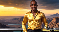 The Beautiful & Handsome Men of the Golden City,is a collection of AI generated images of sexy,glamorous,handsome guys in the heavens.