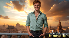 The Beautiful & Handsome Men of the Golden City,is a collection of AI generated images of sexy,glamorous,handsome guys in the heavens.