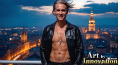 The Beautiful & Handsome Men of the Golden City,is a collection of AI generated images of sexy,glamorous,handsome guys in the heavens.