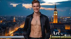 The Beautiful & Handsome Men of the Golden City,is a collection of AI generated images of sexy,glamorous,handsome guys in the heavens.