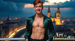 The Beautiful & Handsome Men of the Golden City,is a collection of AI generated images of sexy,glamorous,handsome guys in the heavens.