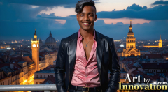 The Beautiful & Handsome Men of the Golden City,is a collection of AI generated images of sexy,glamorous,handsome guys in the heavens.