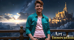 The Beautiful & Handsome Men of the Golden City,is a collection of AI generated images of sexy,glamorous,handsome guys in the heavens.