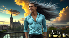 The Beautiful & Handsome Men of the Golden City,is a collection of AI generated images of sexy,glamorous,handsome guys in the heavens.