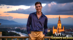 The Beautiful & Handsome Men of the Golden City,is a collection of AI generated images of sexy,glamorous,handsome guys in the heavens.