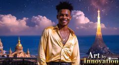 The Beautiful & Handsome Men of the Golden City,is a collection of AI generated images of sexy,glamorous,handsome guys in the heavens.