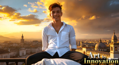 The Beautiful & Handsome Men of the Golden City,is a collection of AI generated images of sexy,glamorous,handsome guys in the heavens.