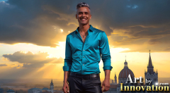 The Beautiful & Handsome Men of the Golden City,is a collection of AI generated images of sexy,glamorous,handsome guys in the heavens.