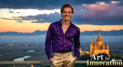 The Beautiful & Handsome Men of the Golden City,is a collection of AI generated images of sexy,glamorous,handsome guys in the heavens.