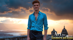 The Beautiful & Handsome Men of the Golden City,is a collection of AI generated images of sexy,glamorous,handsome guys in the heavens.