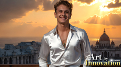 The Beautiful & Handsome Men of the Golden City,is a collection of AI generated images of sexy,glamorous,handsome guys in the heavens.