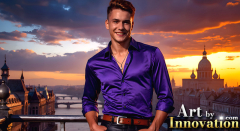 The Beautiful & Handsome Men of the Golden City,is a collection of AI generated images of sexy,glamorous,handsome guys in the heavens.