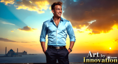 The Beautiful & Handsome Men of the Golden City,is a collection of AI generated images of sexy,glamorous,handsome guys in the heavens.