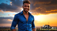 The Beautiful & Handsome Men of the Golden City,is a collection of AI generated images of sexy,glamorous,handsome guys in the heavens.