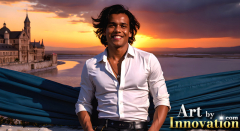 The Beautiful & Handsome Men of the Golden City,is a collection of AI generated images of sexy,glamorous,handsome guys in the heavens.