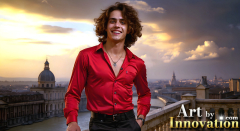 The Beautiful & Handsome Men of the Golden City,is a collection of AI generated images of sexy,glamorous,handsome guys in the heavens.