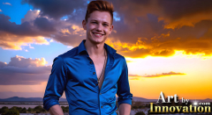 The Beautiful & Handsome Men of the Golden City,is a collection of AI generated images of sexy,glamorous,handsome guys in the heavens.