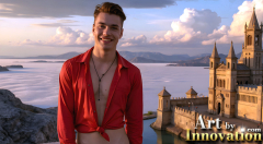 The Beautiful & Handsome Men of the Golden City,is a collection of AI generated images of sexy,glamorous,handsome guys in the heavens.