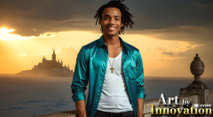 The Beautiful & Handsome Men of the Golden City,is a collection of AI generated images of sexy,glamorous,handsome guys in the heavens.