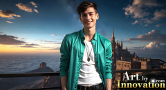 The Beautiful & Handsome Men of the Golden City,is a collection of AI generated images of sexy,glamorous,handsome guys in the heavens.