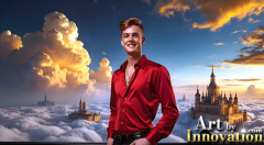The Beautiful & Handsome Men of the Golden City,is a collection of AI generated images of sexy,glamorous,handsome guys in the heavens.