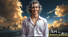 The Beautiful & Handsome Men of the Golden City,is a collection of AI generated images of sexy,glamorous,handsome guys in the heavens.