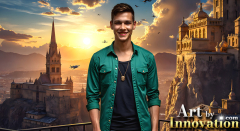 The Beautiful & Handsome Men of the Golden City,is a collection of AI generated images of sexy,glamorous,handsome guys in the heavens.