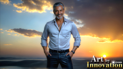 The Beautiful & Handsome Men of the Golden City,is a collection of AI generated images of sexy,glamorous,handsome guys in the heavens.