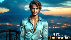 The Beautiful & Handsome Men of the Golden City,is a collection of AI generated images of sexy,glamorous,handsome guys in the heavens.