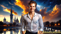 The Beautiful & Handsome Men of the Golden City,is a collection of AI generated images of sexy,glamorous,handsome guys in the heavens.