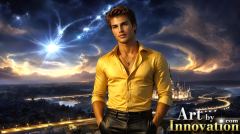 The Beautiful & Handsome Men of the Golden City,is a collection of AI generated images of sexy,glamorous,handsome guys in the heavens.