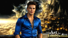 The Beautiful & Handsome Men of the Golden City,is a collection of AI generated images of sexy,glamorous,handsome guys in the heavens.