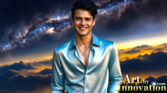 The Beautiful & Handsome Men of the Golden City,is a collection of AI generated images of sexy,glamorous,handsome guys in the heavens.