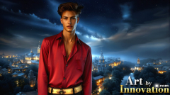 The Beautiful & Handsome Men of the Golden City,is a collection of AI generated images of sexy,glamorous,handsome guys in the heavens.