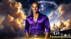 The Beautiful & Handsome Men of the Golden City,is a collection of AI generated images of sexy,glamorous,handsome guys in the heavens.