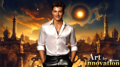 The Beautiful & Handsome Men of the Golden City,is a collection of AI generated images of sexy,glamorous,handsome guys in the heavens.