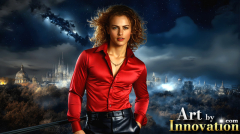 The Beautiful & Handsome Men of the Golden City,is a collection of AI generated images of sexy,glamorous,handsome guys in the heavens.