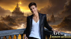 The Beautiful & Handsome Men of the Golden City,is a collection of AI generated images of sexy,glamorous,handsome guys in the heavens.