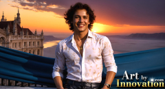 The Beautiful & Handsome Men of the Golden City,is a collection of AI generated images of sexy,glamorous,handsome guys in the heavens.