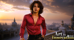 The Beautiful & Handsome Men of the Golden City,is a collection of AI generated images of sexy,glamorous,handsome guys in the heavens.